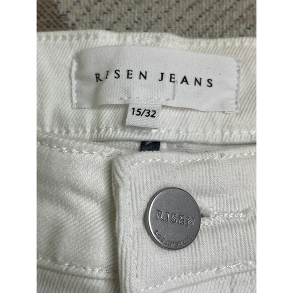 Risen vintage white washed straight leg jeans, size 15/ 32, NWT - Picture 3 of 12